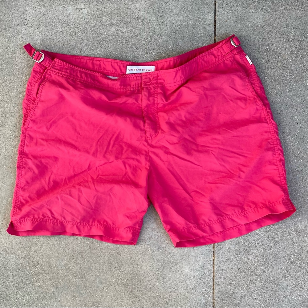 Orlebar Brown Bulldog Beach Shorts, Color:Miami, Size:40